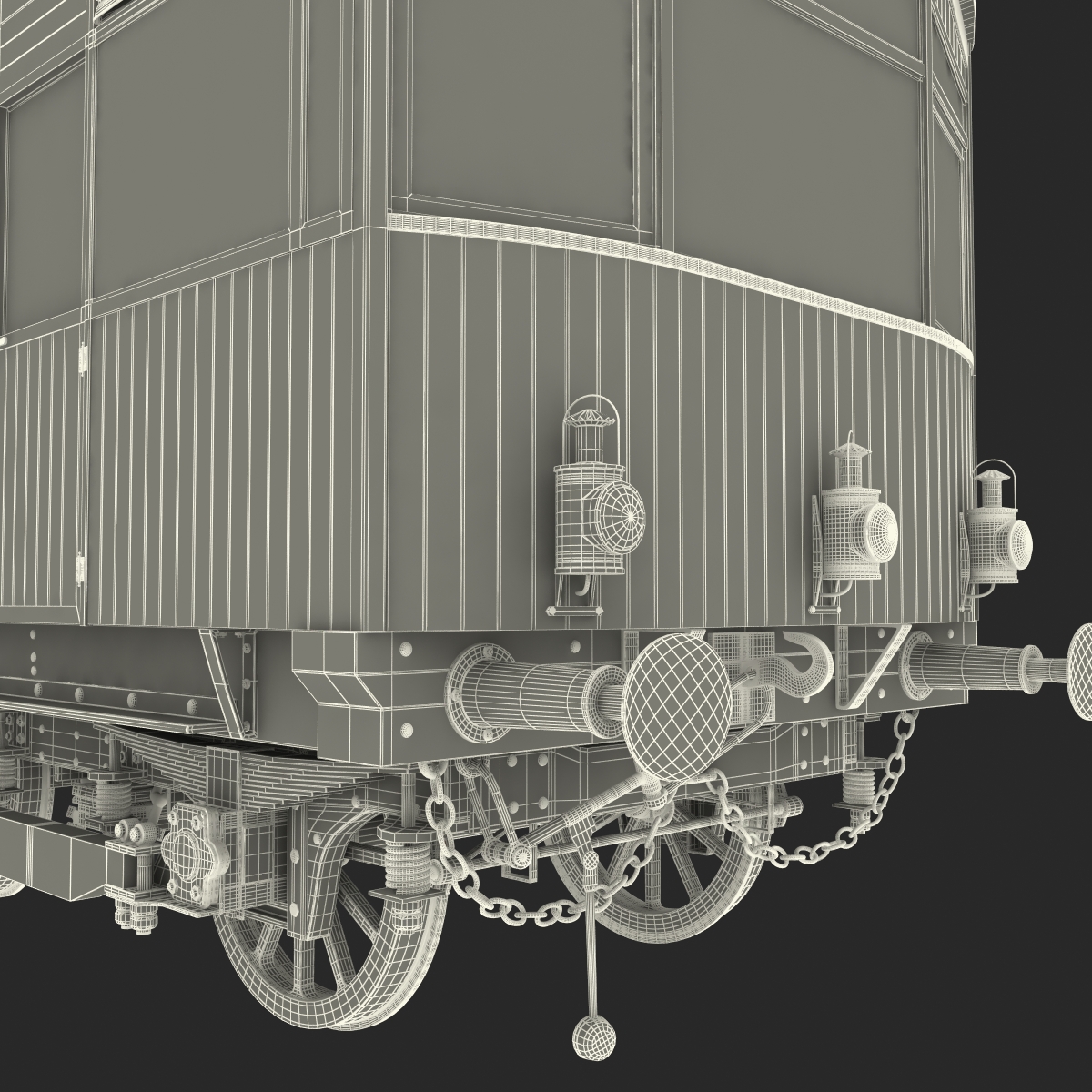 3D model Old Tram