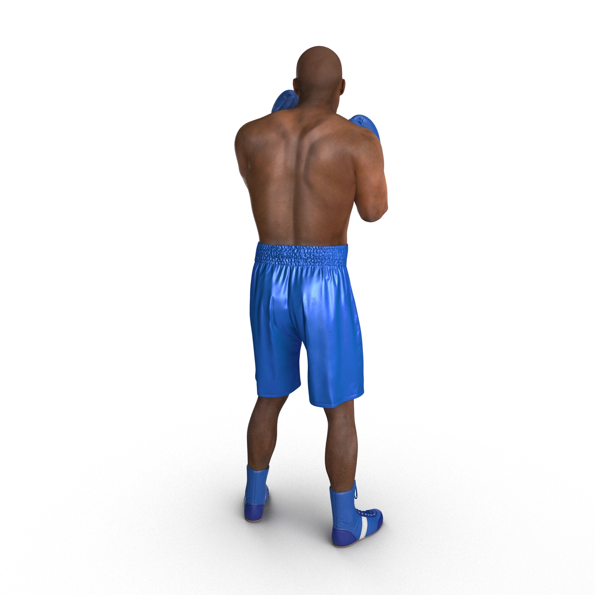 3D African American Boxer 2 Pose 2