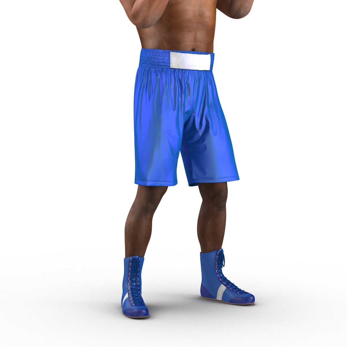 3D African American Boxer 2 Pose 2