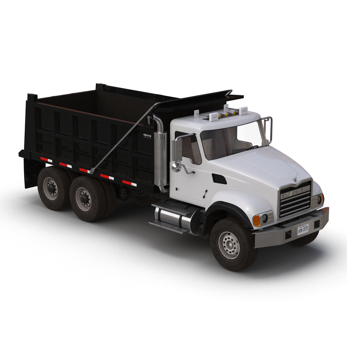 3D Dump Truck Mack Simple Interior