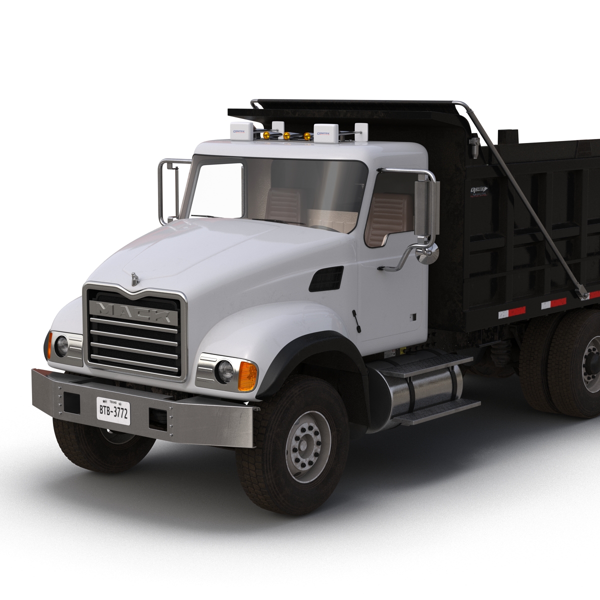 3D Dump Truck Mack Simple Interior