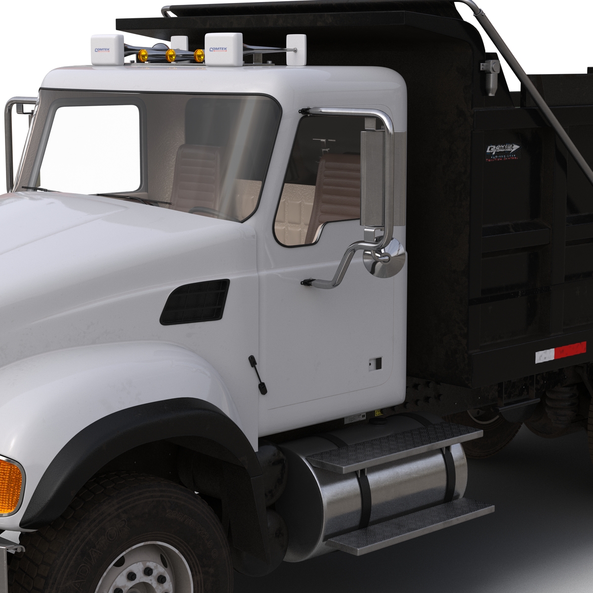 3D Dump Truck Mack Simple Interior