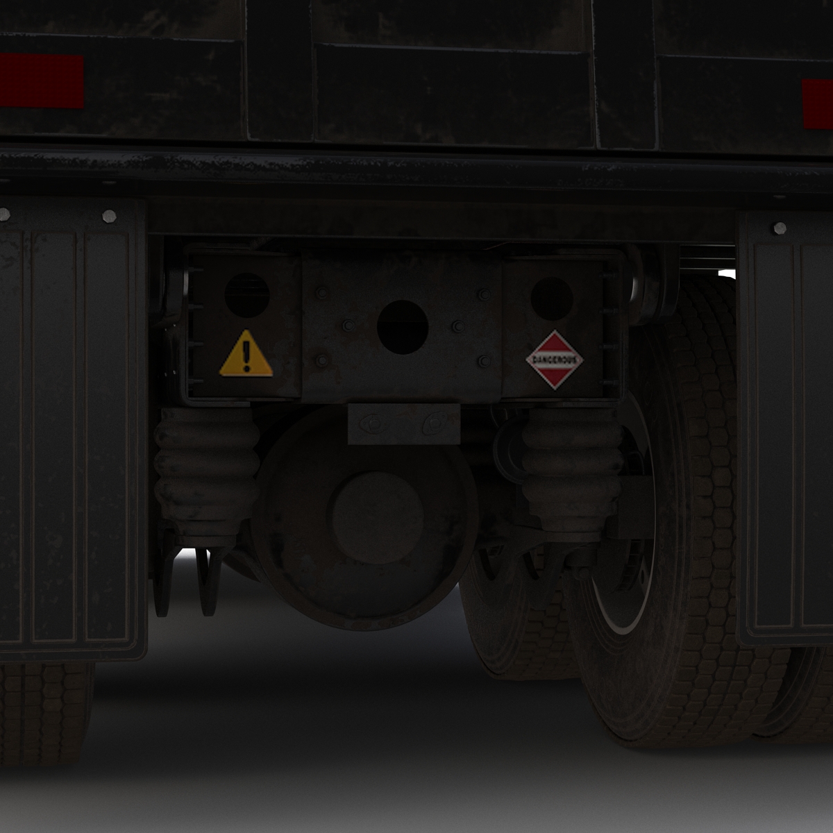 3D Dump Truck Mack Simple Interior