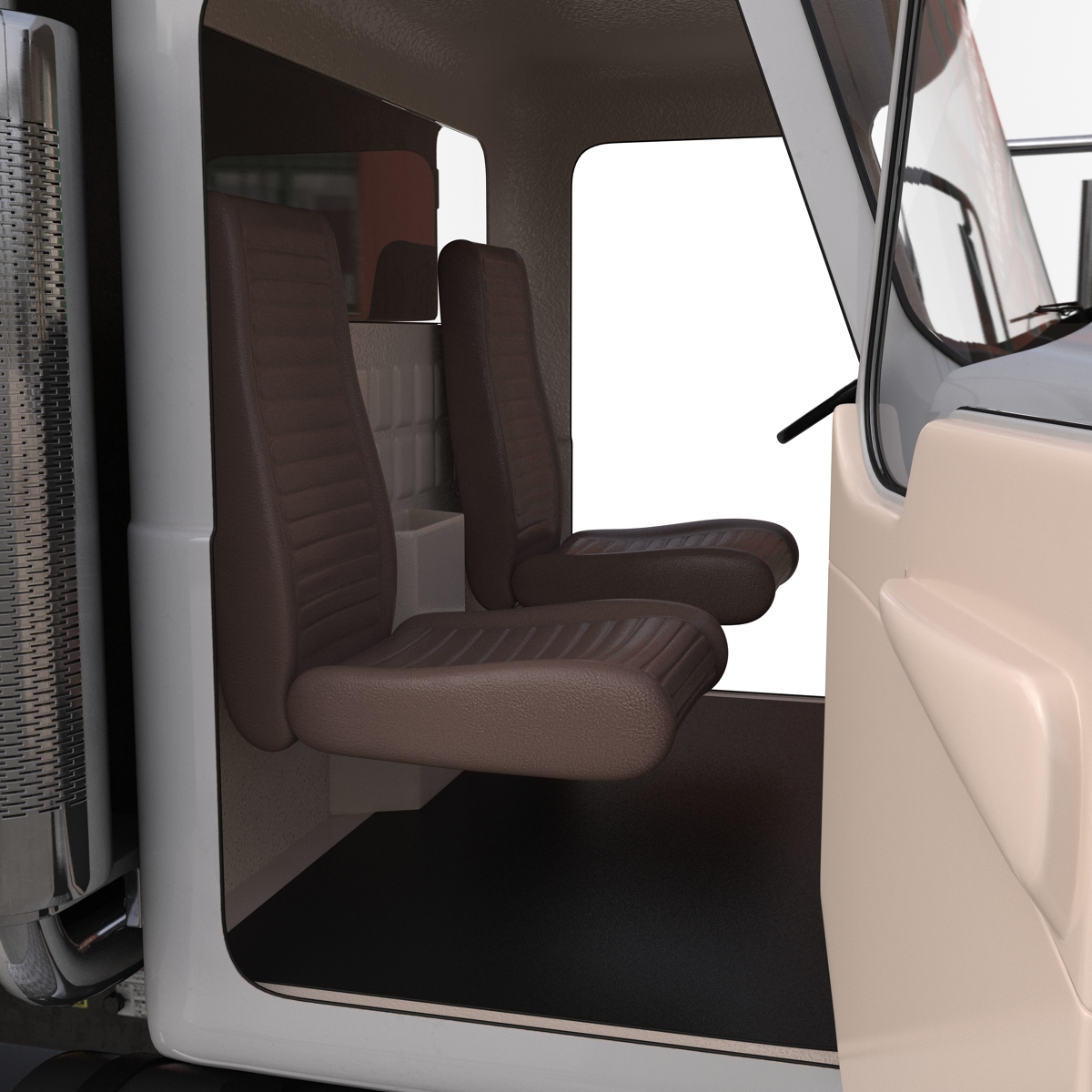 3D Dump Truck Mack Simple Interior