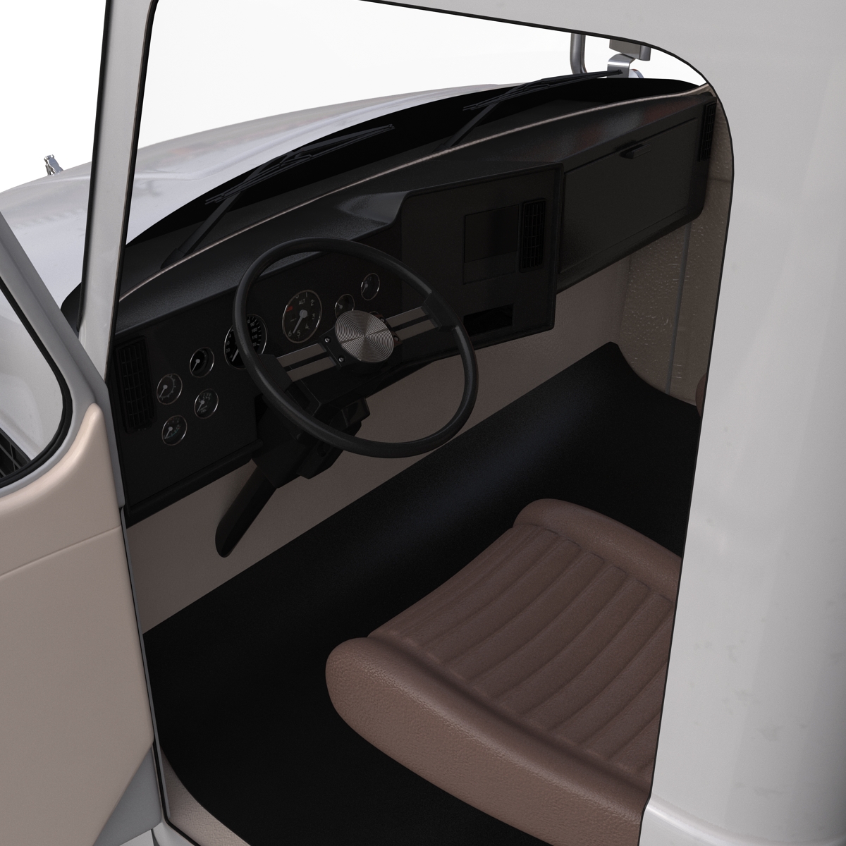 3D Dump Truck Mack Simple Interior