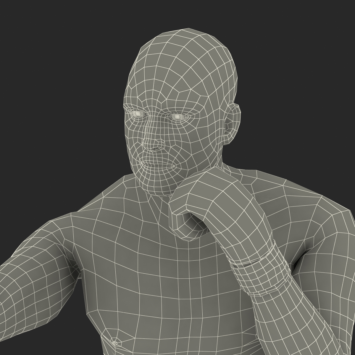 Adult Boxer Man 2 Pose 3 3D model