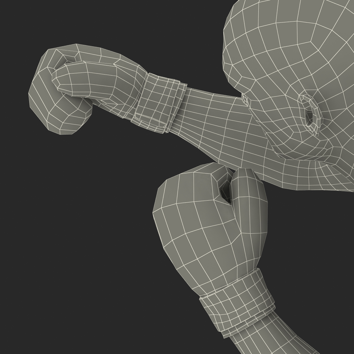 Adult Boxer Man 2 Pose 3 3D model