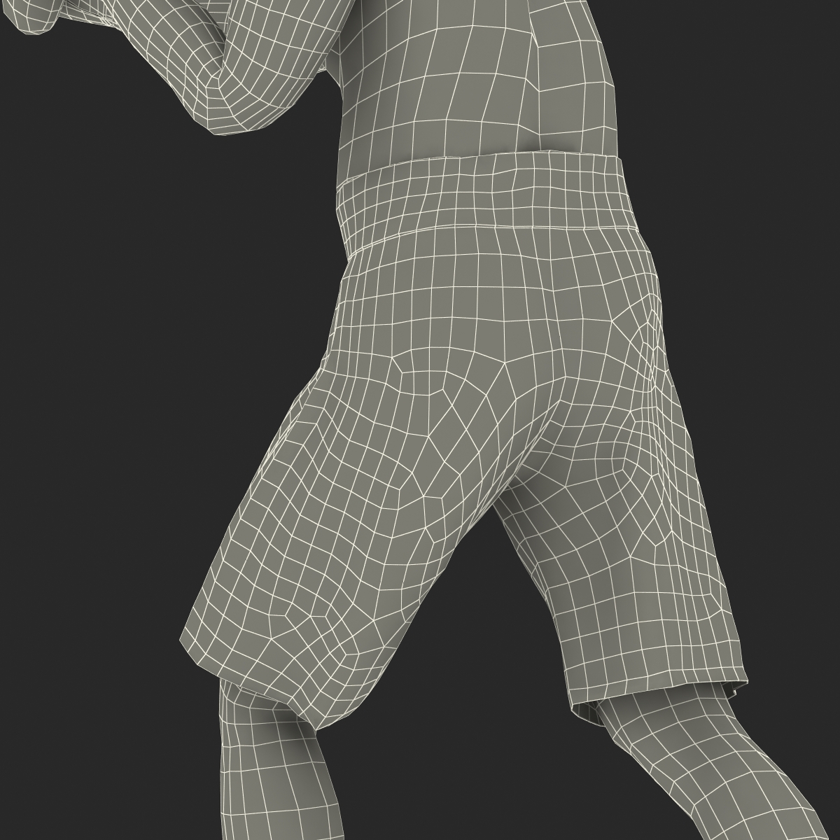 Adult Boxer Man 2 Pose 3 3D model