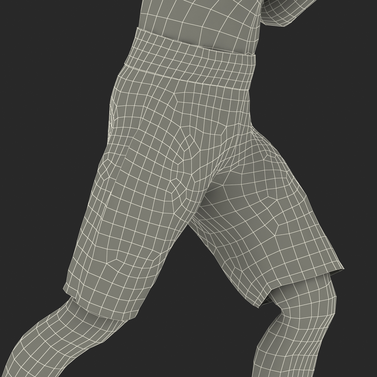 Adult Boxer Man 2 Pose 3 3D model