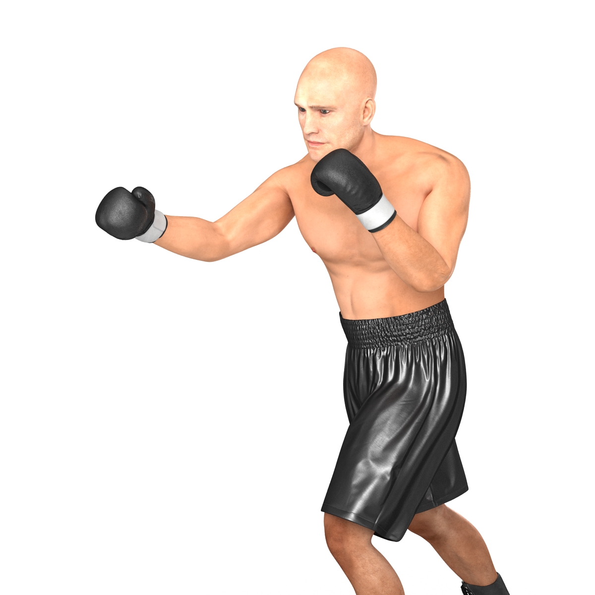 Adult Boxer Man 2 Pose 3 3D model