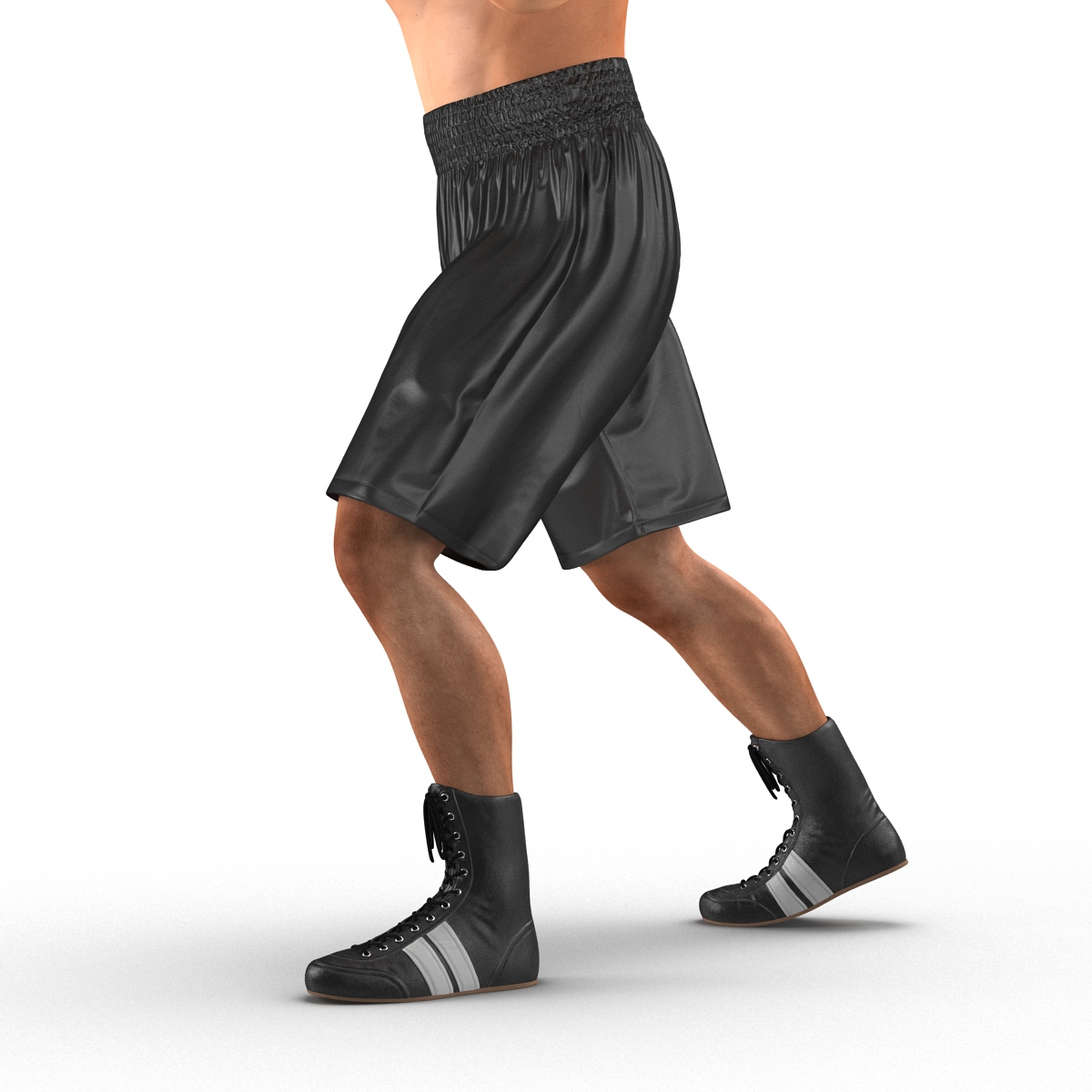 Adult Boxer Man 2 Pose 3 3D model