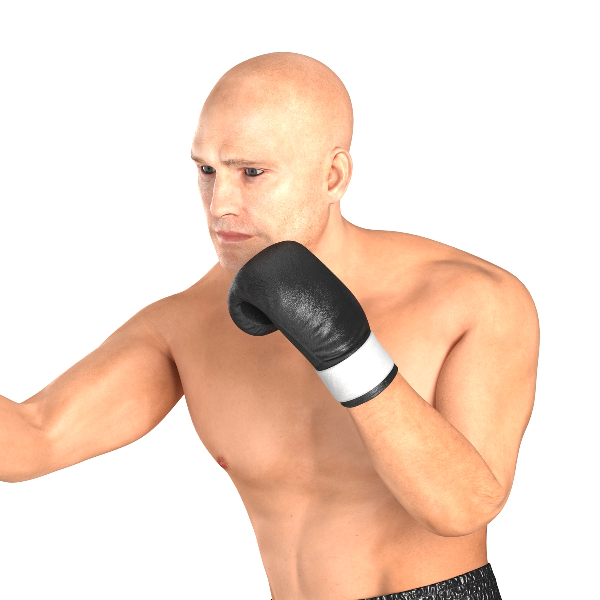 Adult Boxer Man 2 Pose 3 3D model