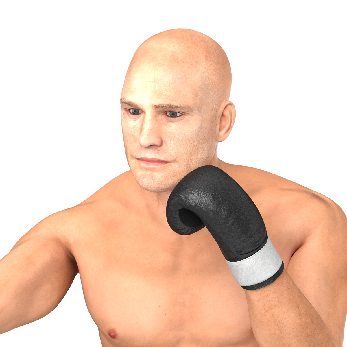 Adult Boxer Man 2 Pose 3 3D model