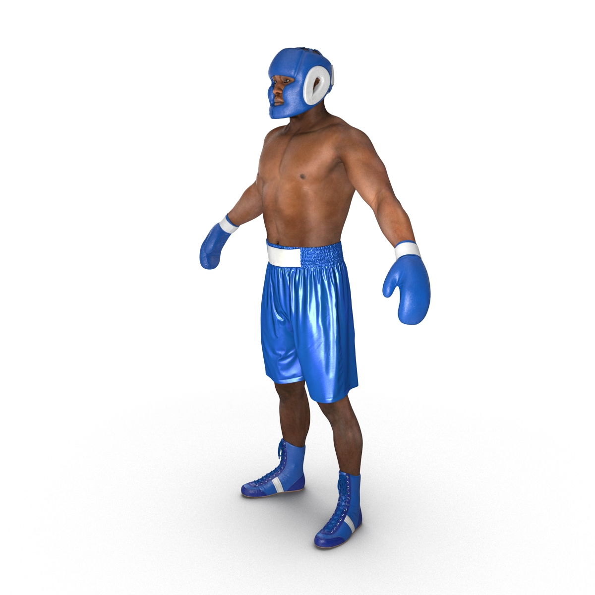 African American Boxer 3D