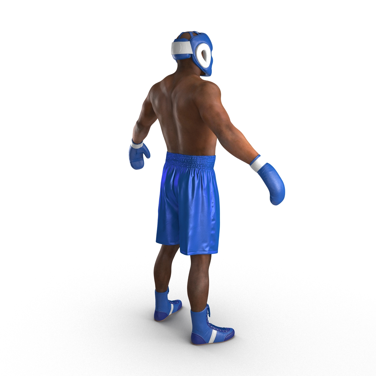 African American Boxer 3D