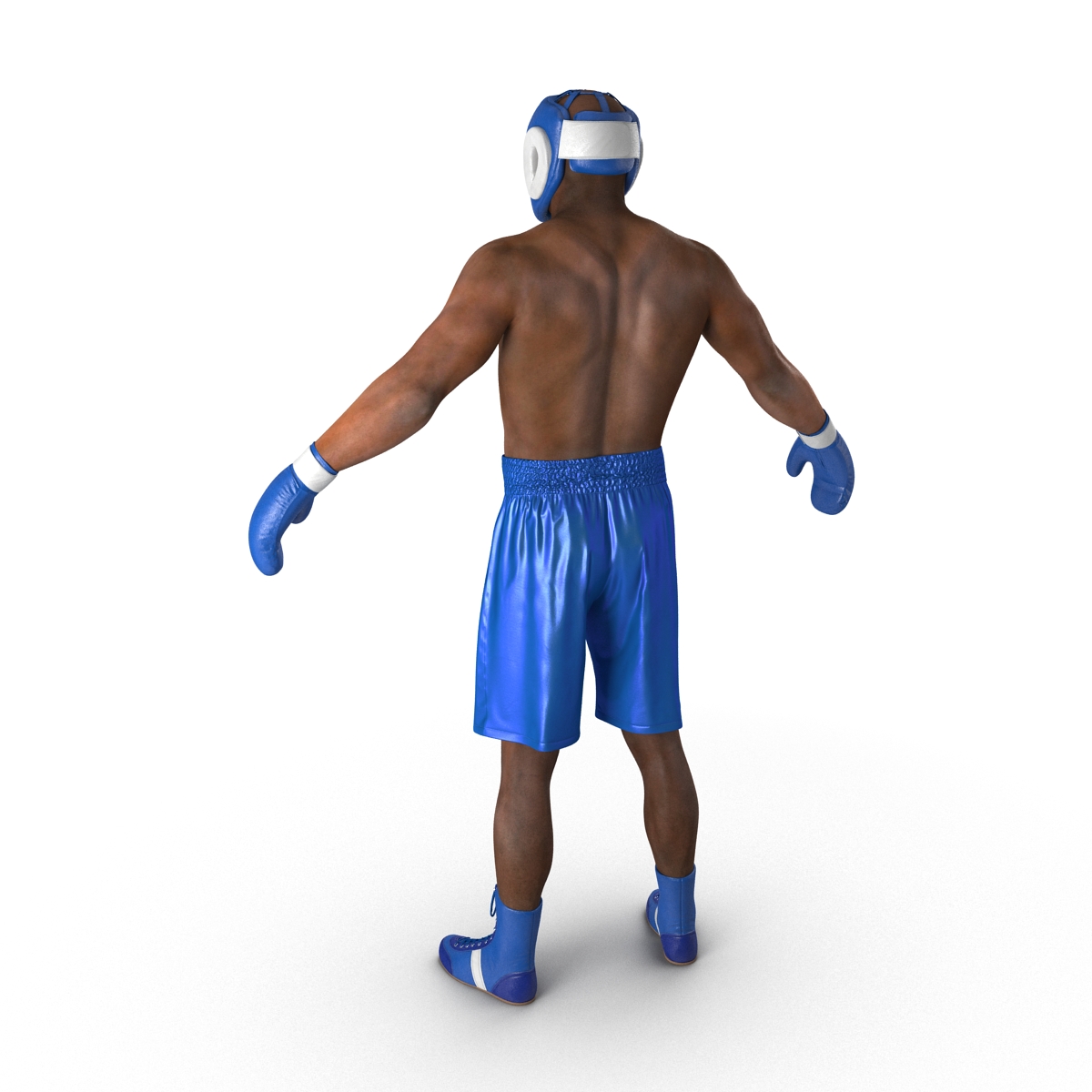 African American Boxer 3D