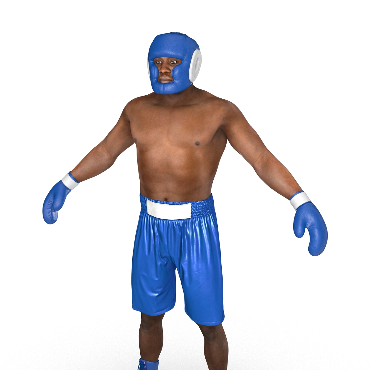 African American Boxer 3D