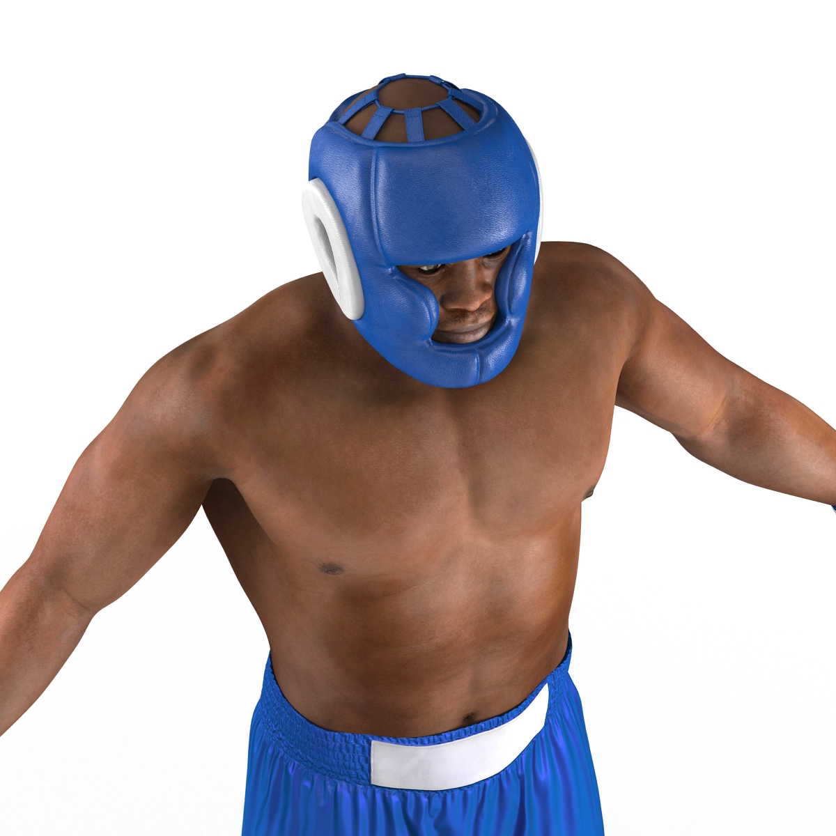 African American Boxer 3D