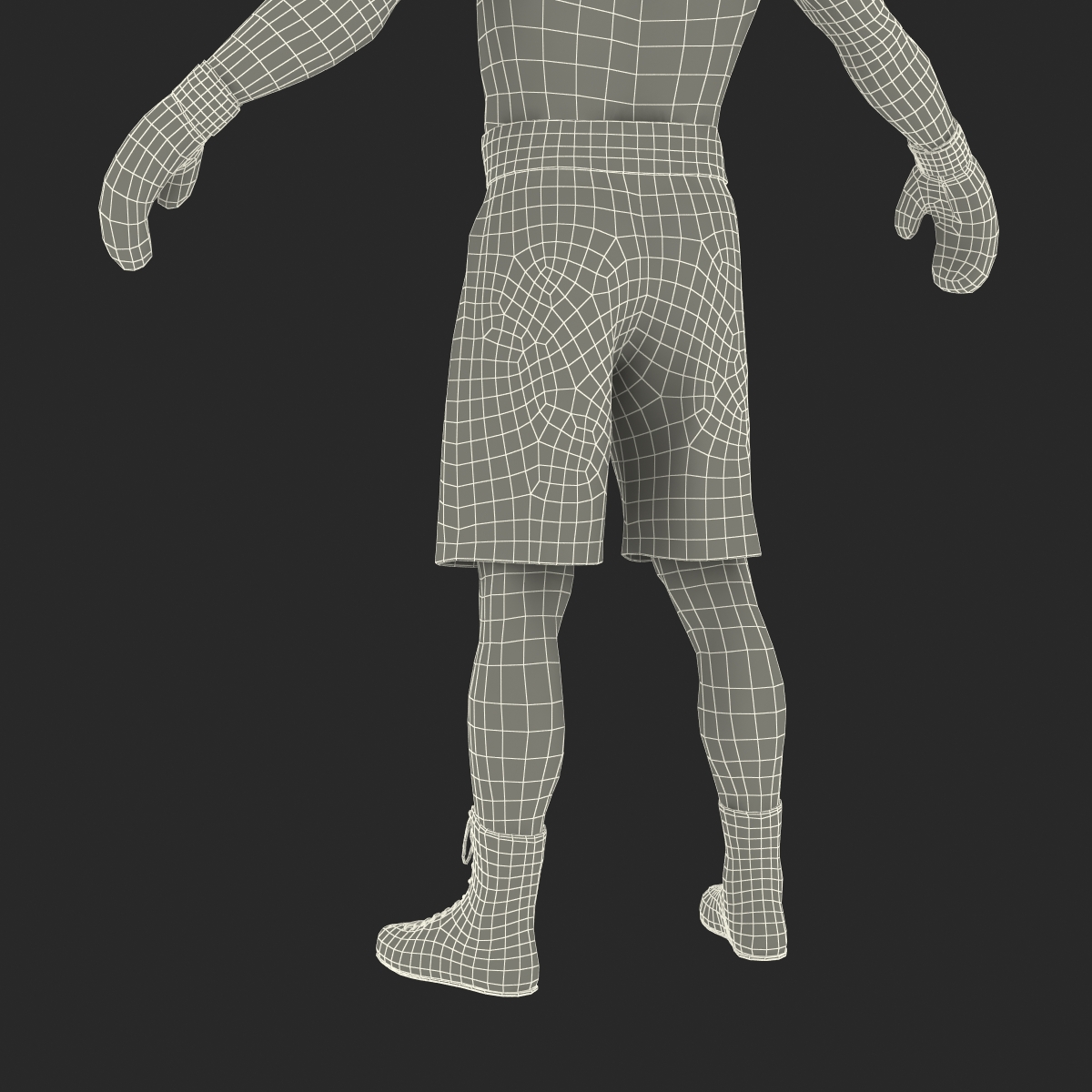 African American Boxer 2 3D model