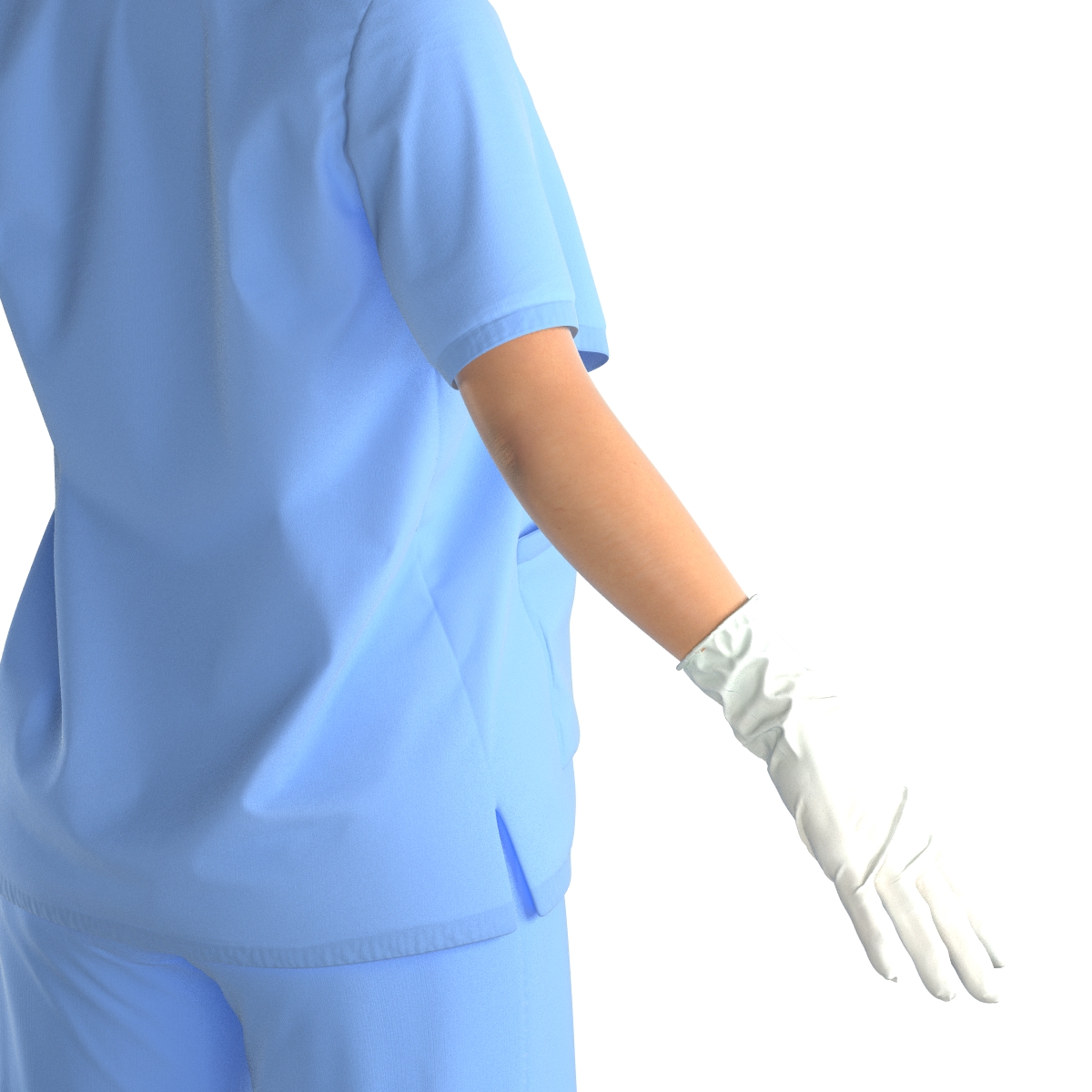 3D model Asian Female Surgeon