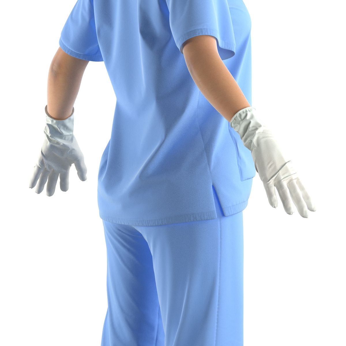 3D model Asian Female Surgeon