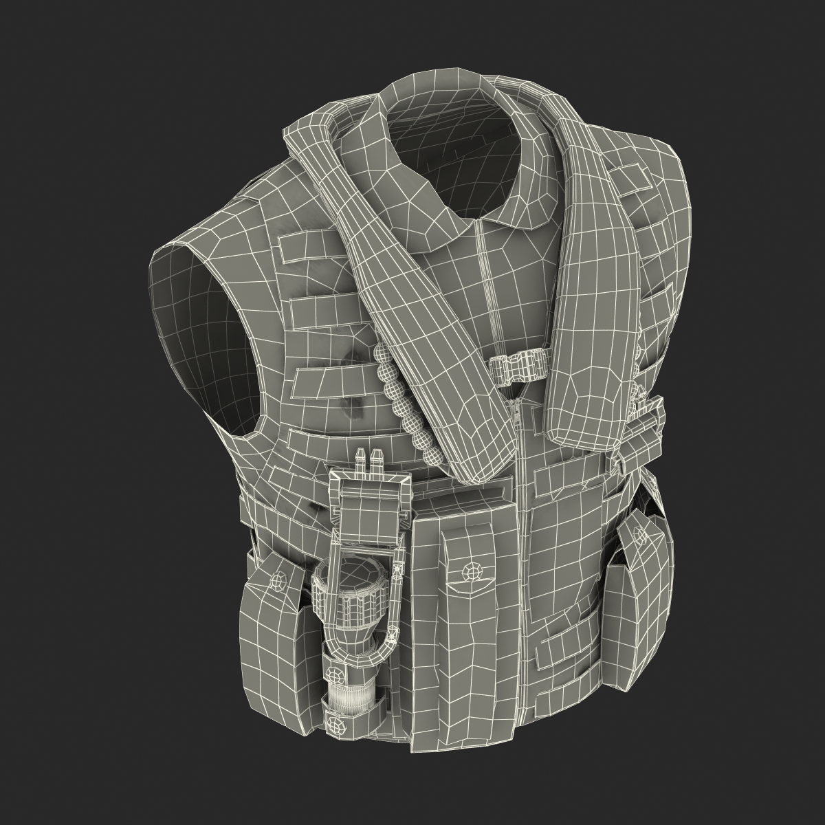 3D US Military Vest