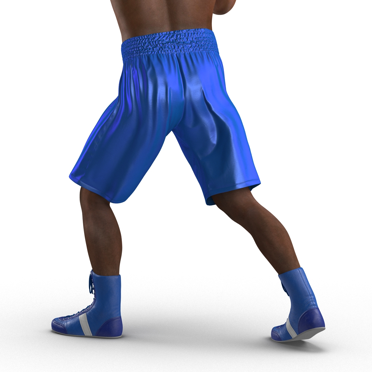 African American Boxer Pose 3 3D model