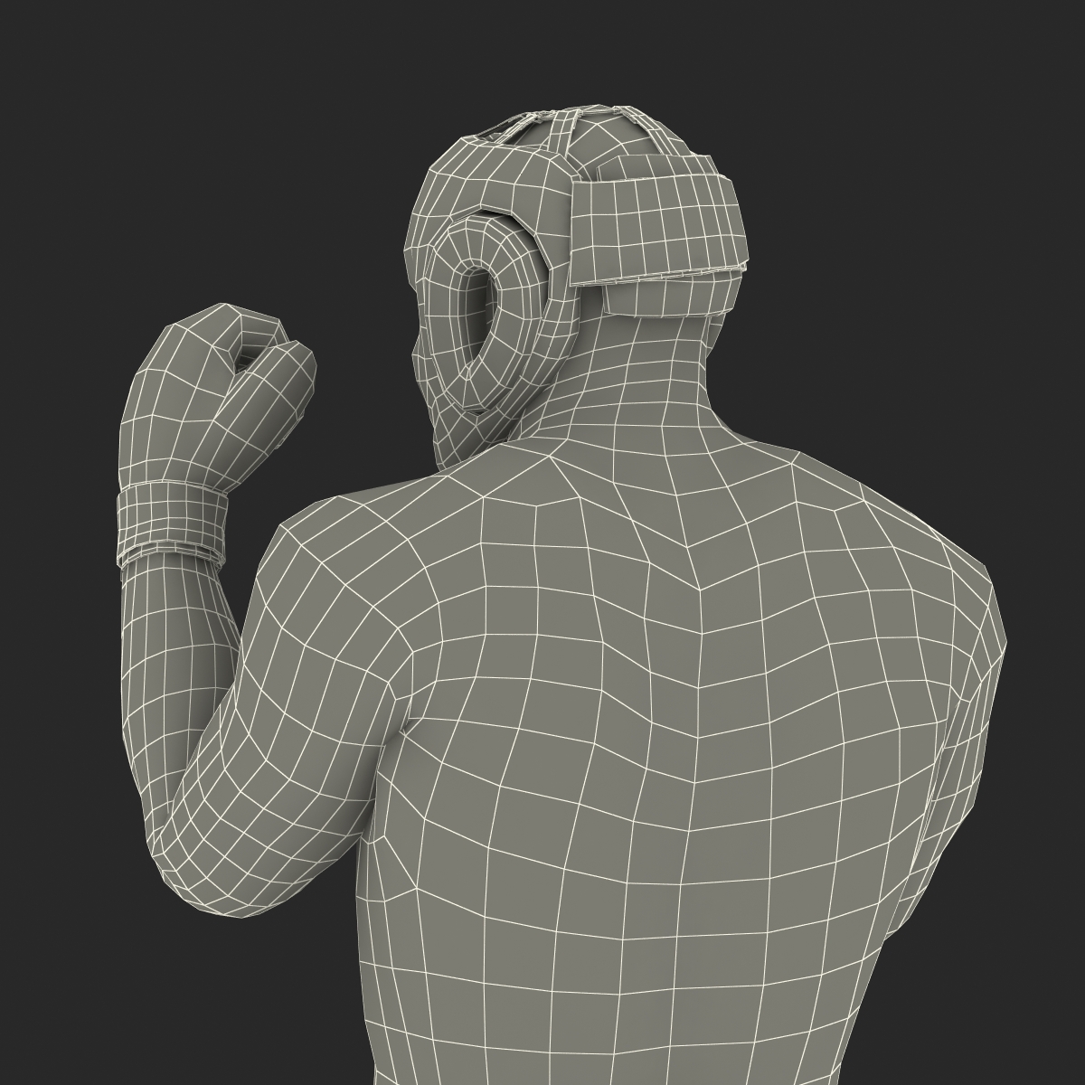 African American Boxer Pose 2 3D model