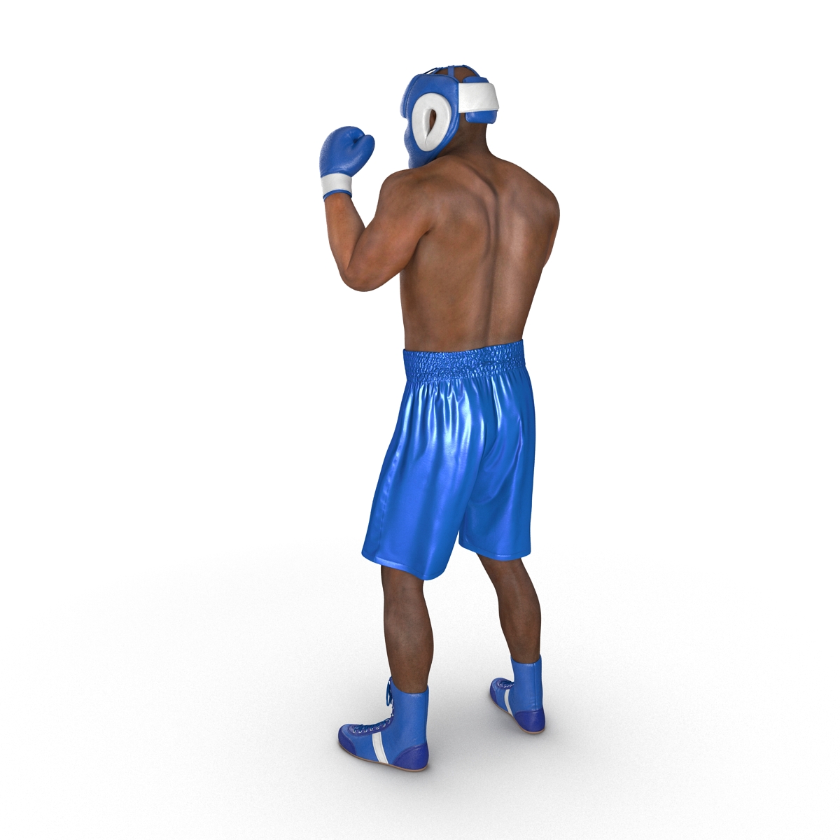 African American Boxer Pose 2 3D model