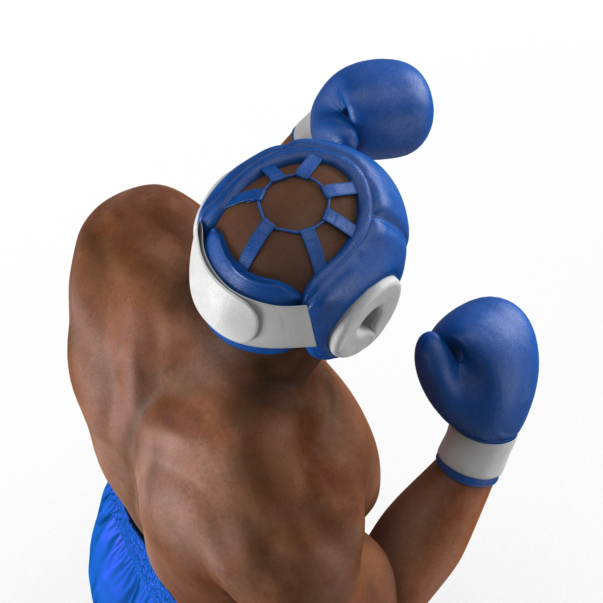 African American Boxer Pose 2 3D model