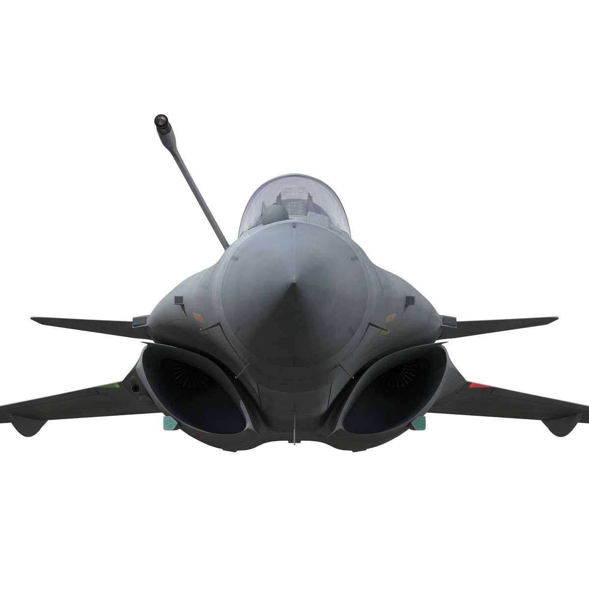 French Fighter Dassault Rafale Rigged 3D