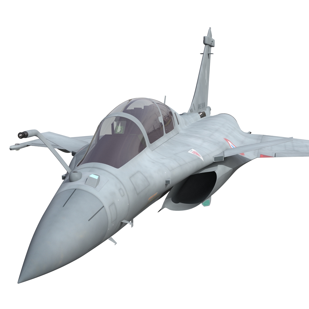 French Fighter Dassault Rafale Rigged 3D