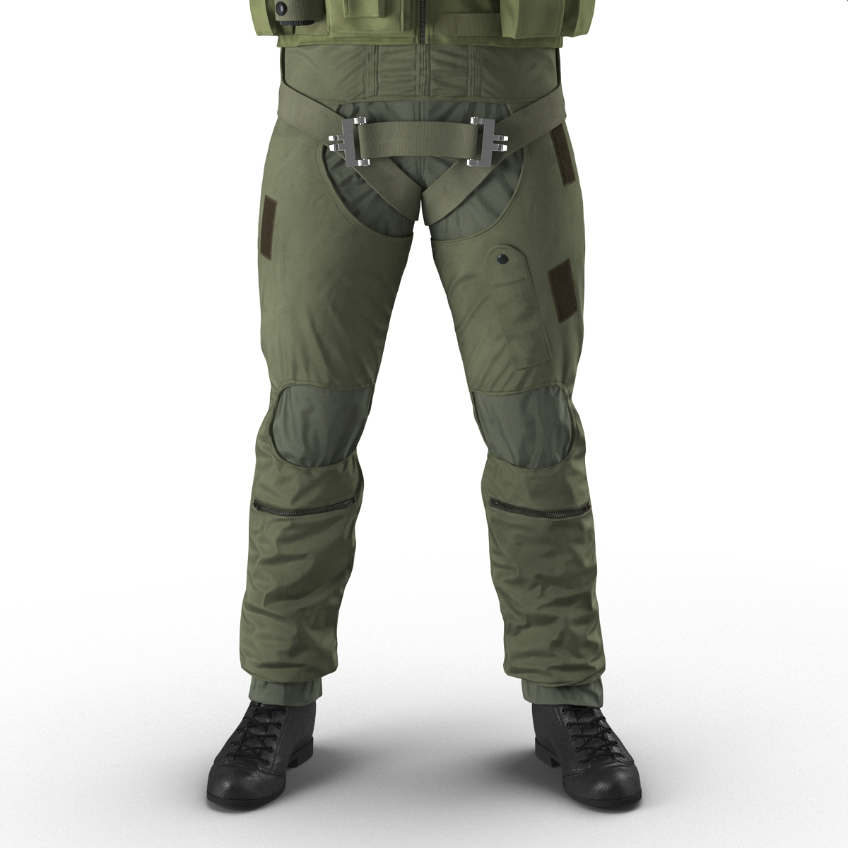 3D US Military Jet Fighter Pilot Rigged