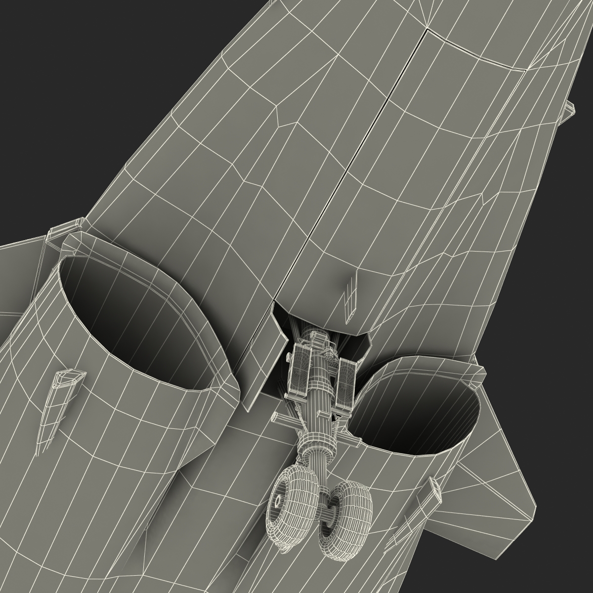 French Fighter Dassault Rafale Rigged 3D