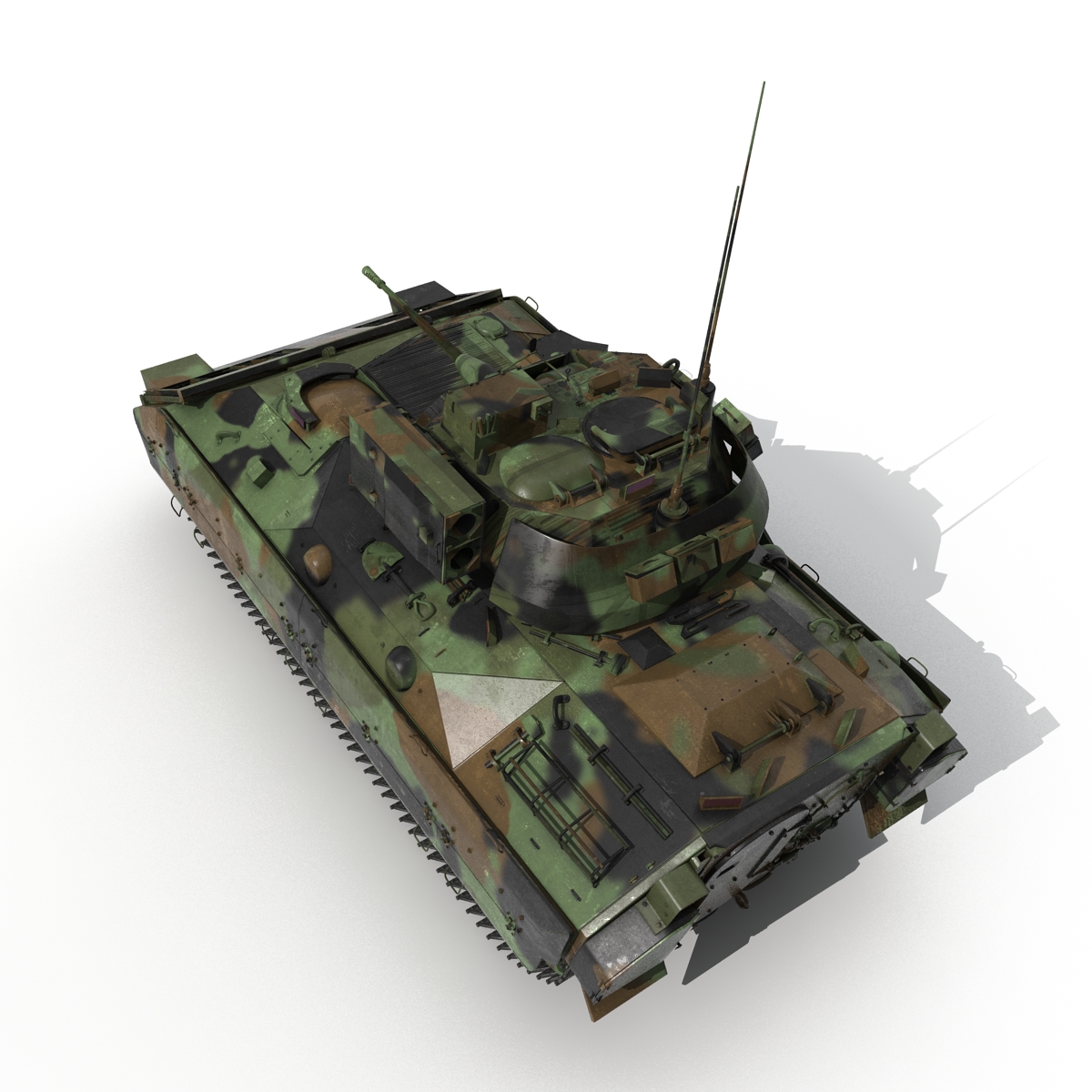 3D Infantry Fighting Vehicle Bradley M2 Rigged Camo model