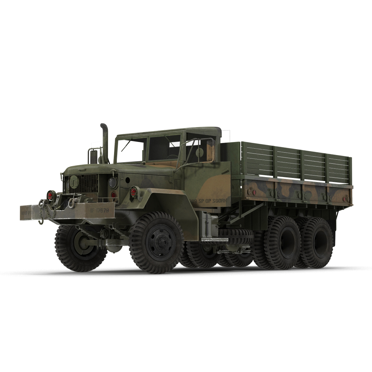 3D Military Cargo Truck m35a2 Camo