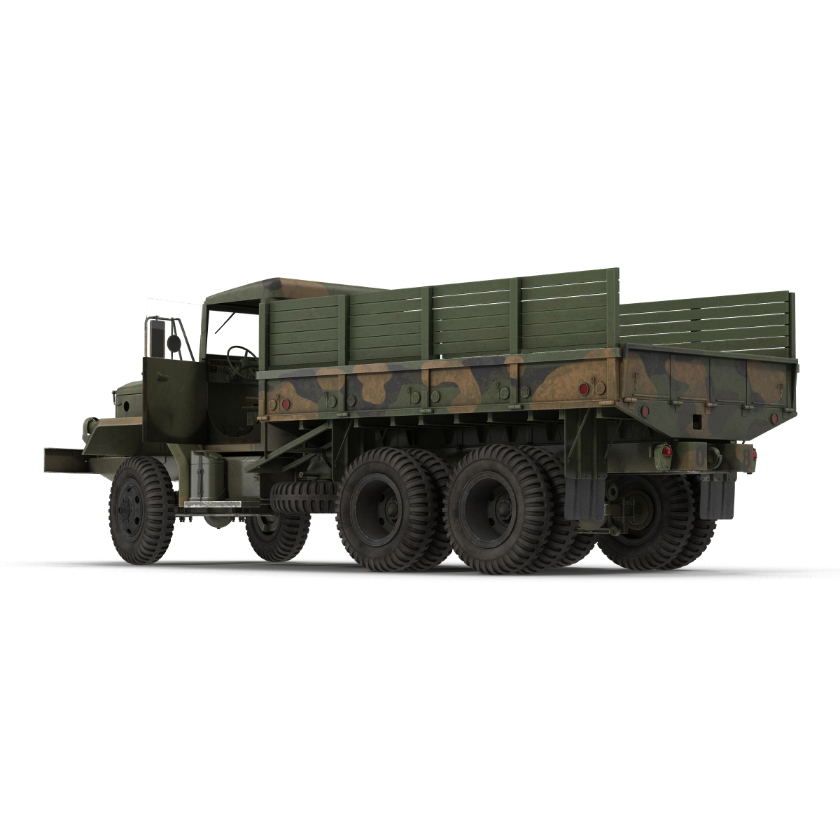 3D Military Cargo Truck m35a2 Camo