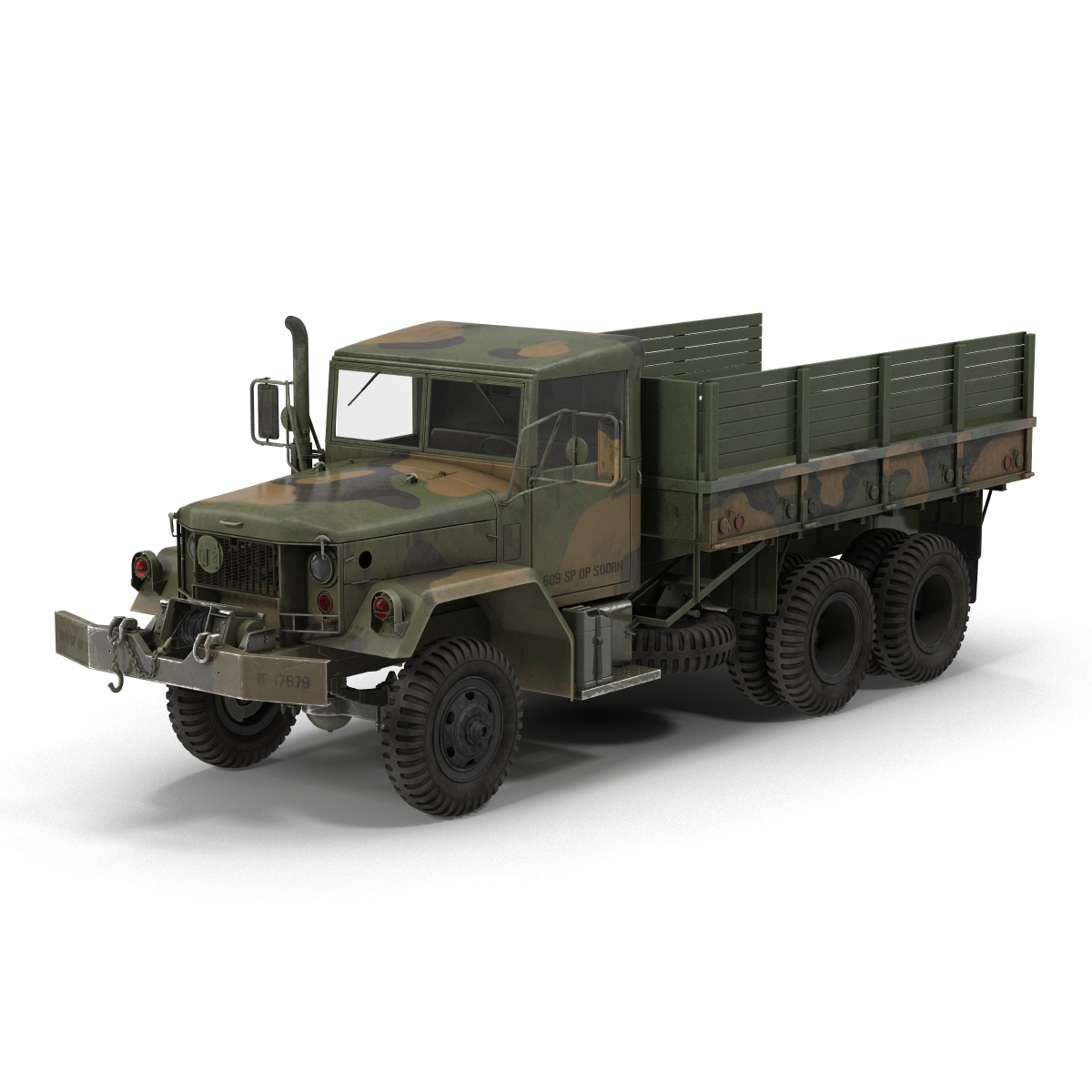 3D Military Cargo Truck m35a2 Camo