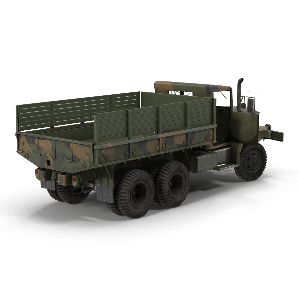 3D Military Cargo Truck m35a2 Camo