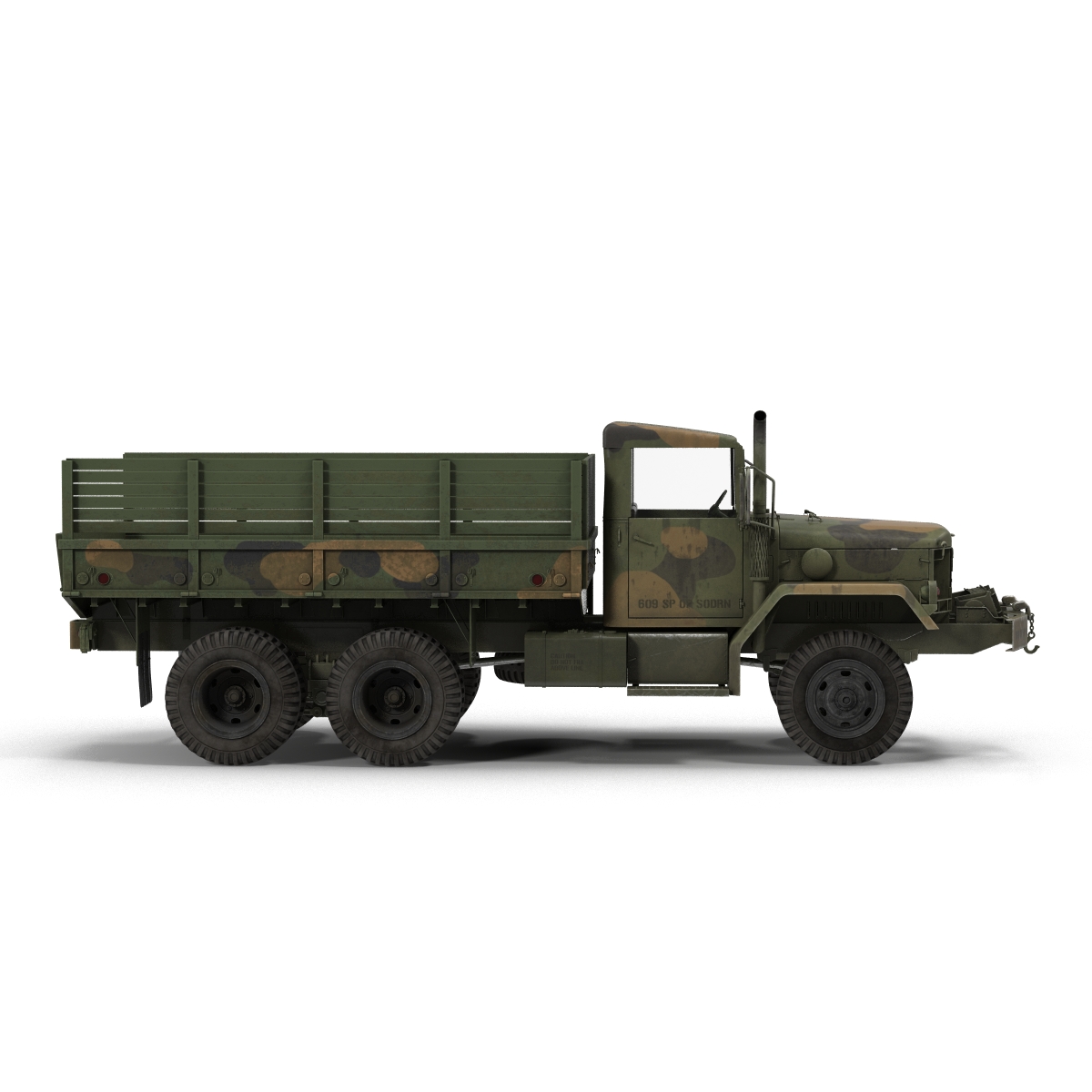 3D Military Cargo Truck m35a2 Camo