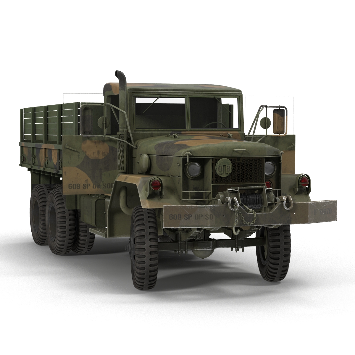 3D Military Cargo Truck m35a2 Camo