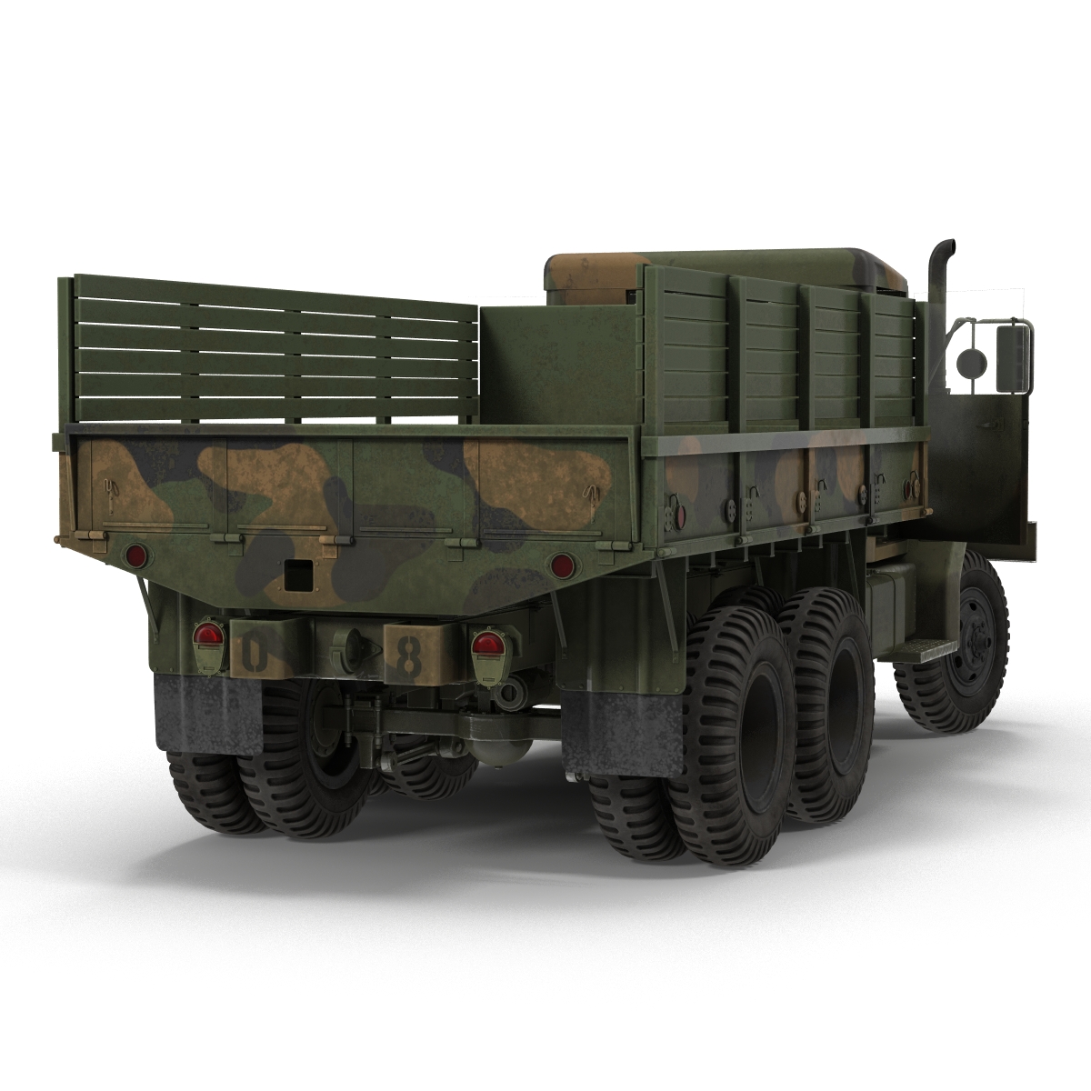 3D Military Cargo Truck m35a2 Camo