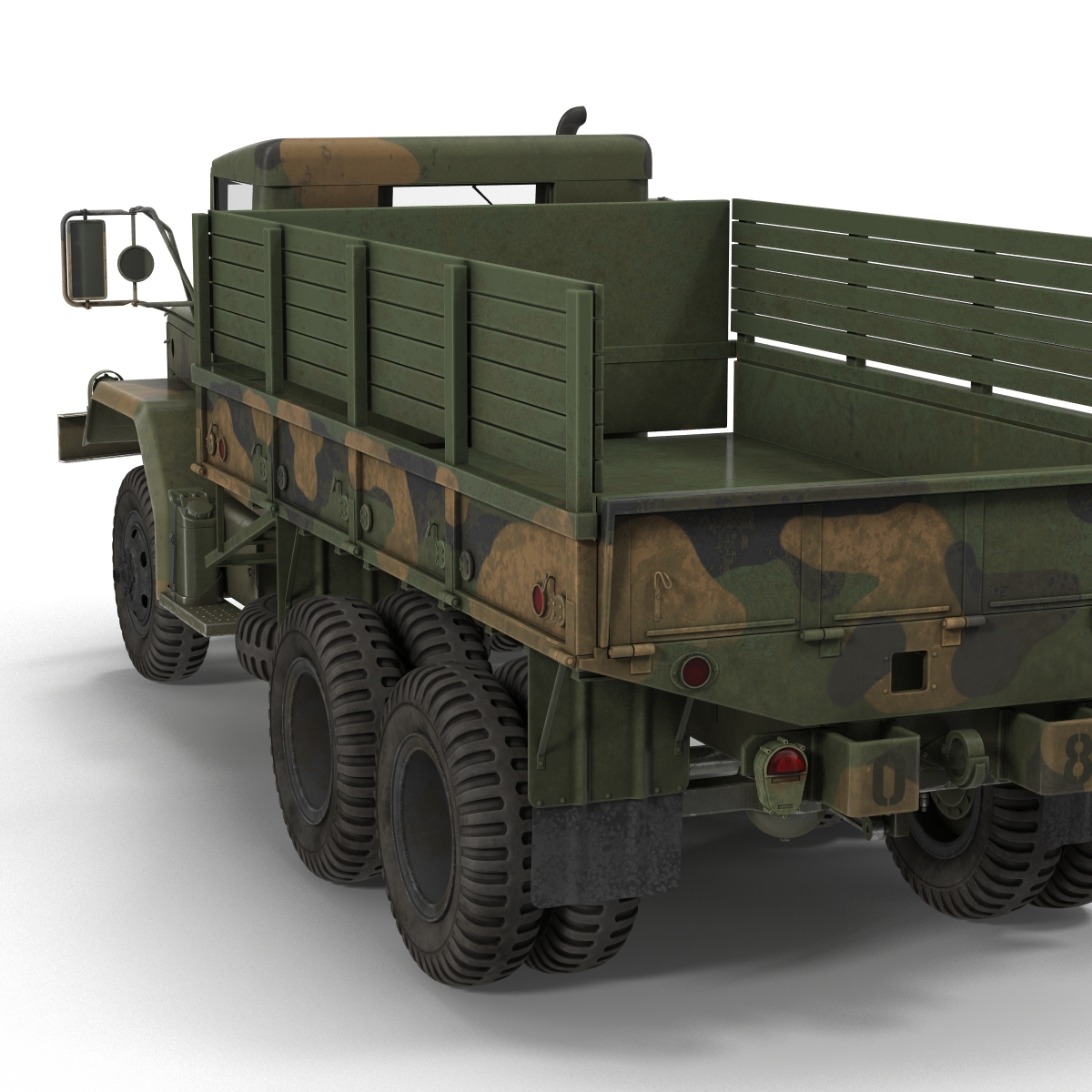 3D Military Cargo Truck m35a2 Camo