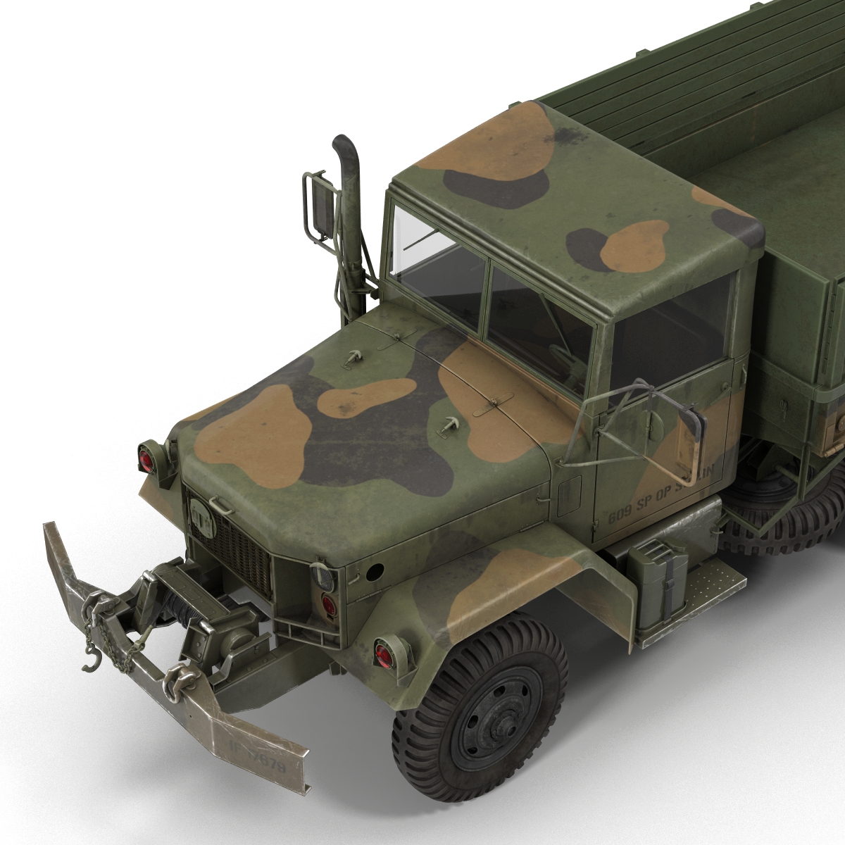 3D Military Cargo Truck m35a2 Camo