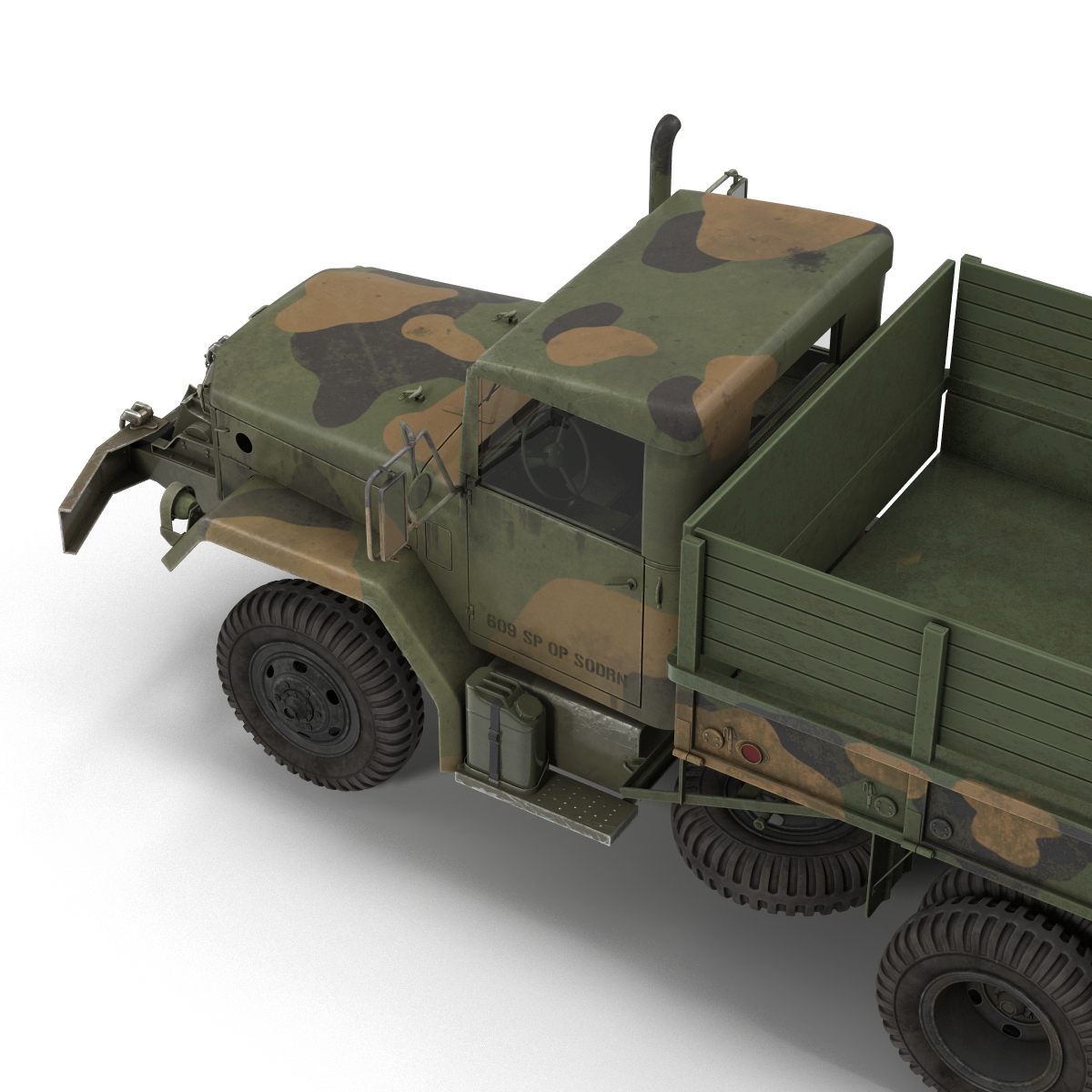 3D Military Cargo Truck m35a2 Camo