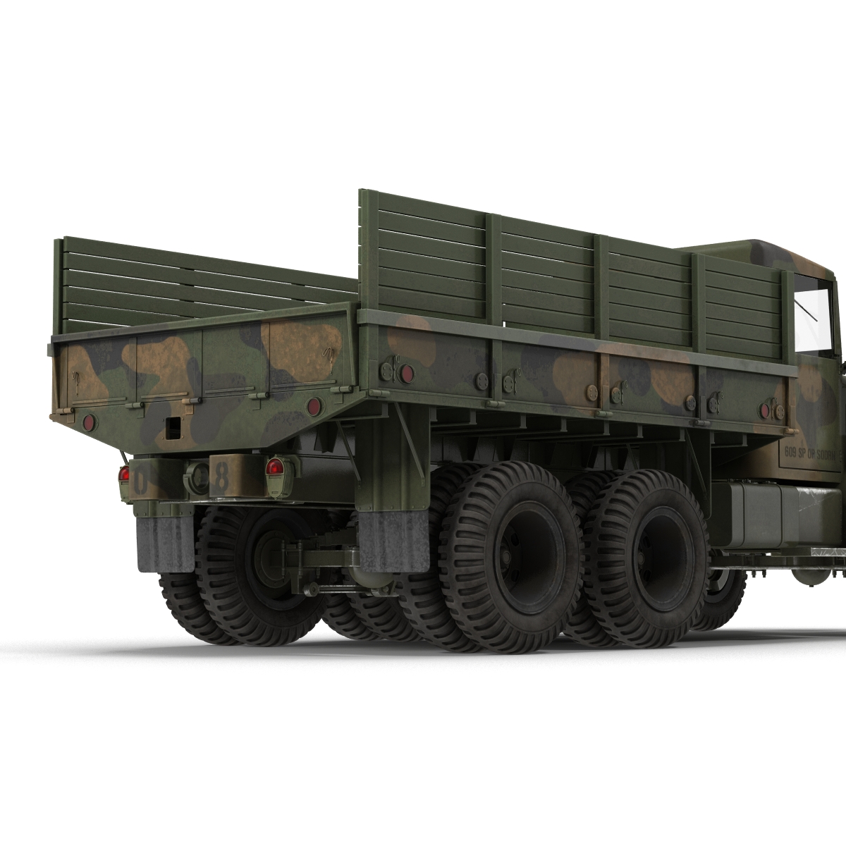 3D Military Cargo Truck m35a2 Camo