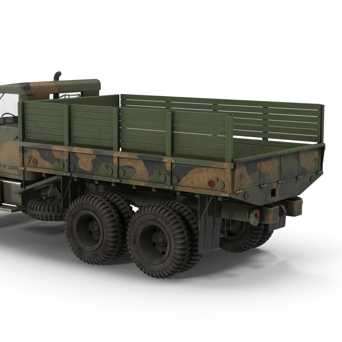 3D Military Cargo Truck m35a2 Camo