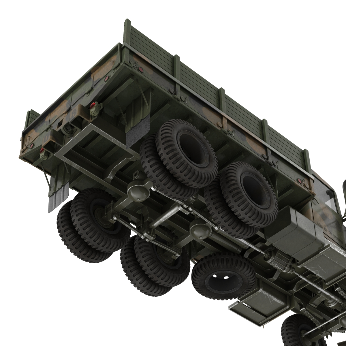 3D Military Cargo Truck m35a2 Camo