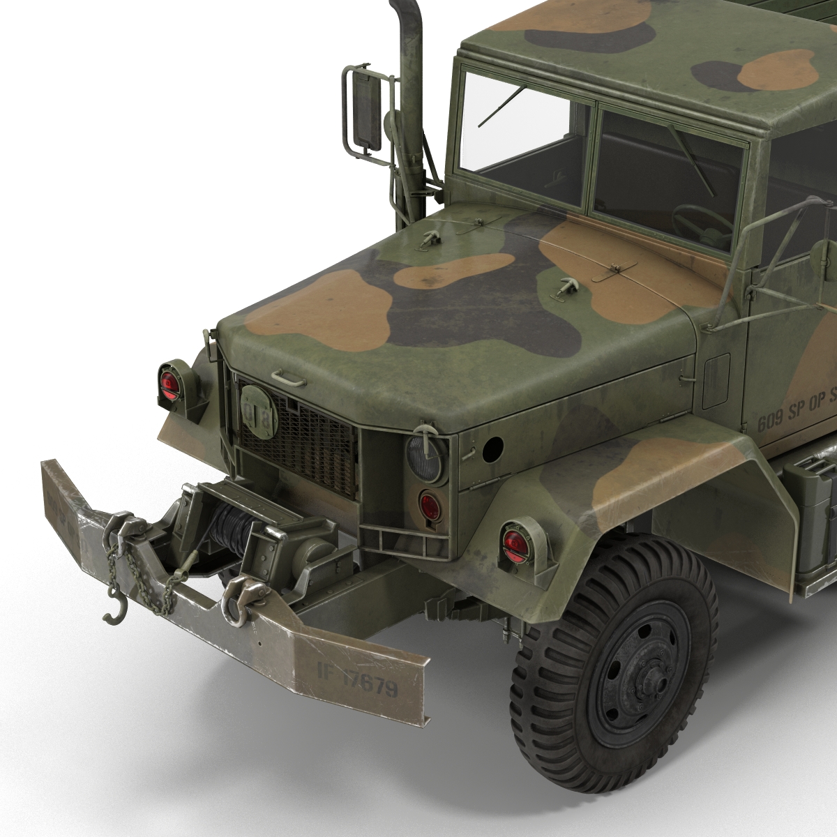 3D Military Cargo Truck m35a2 Camo