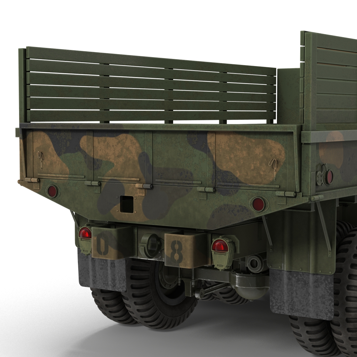 3D Military Cargo Truck m35a2 Camo